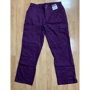 Scrub Lot Women’s Eggplant  2 Pants New Large 3 Matching Tops L-XL Used